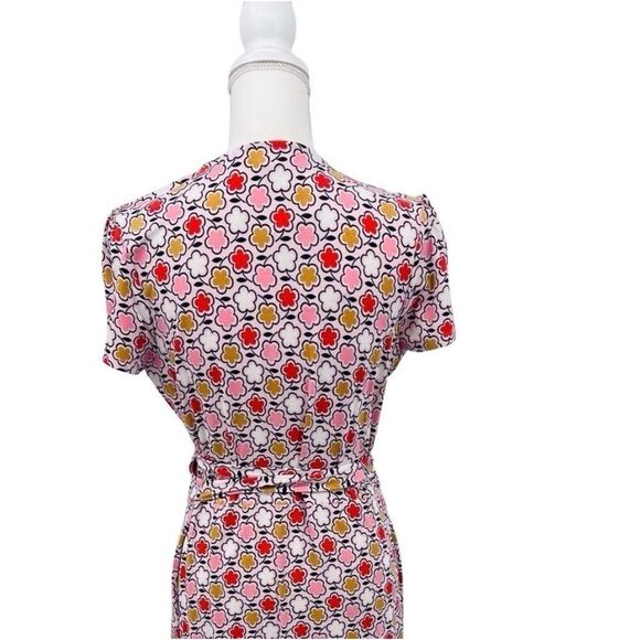 NWT Boden Joanna Cap Sleeve Wrap Floral Dress Size 14 L - Picture 4 of 9